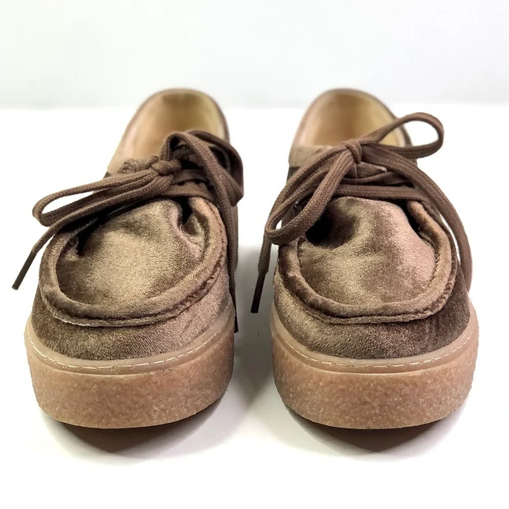 Hush Puppies Brown Platform Lace-Up Shoes